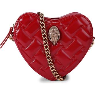 Kurt Geiger Kensington Heart Crossbody Bag in Red at Nordstrom
