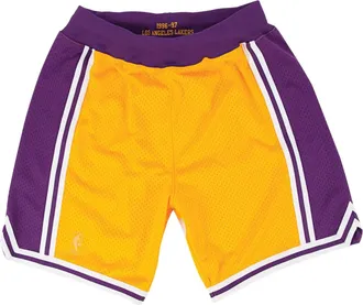 Mitchell & Ness x NBA Los Angeles Lakers 1996-97 Home Shorts Yellow ASHRGS18121-LALLTGD96