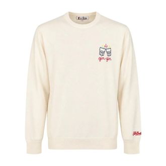 MC2 Saint Barth Heron Light Embry - Heren - Sweatshirts & Hoodies - Beige - Maat: M Wol