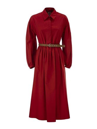 Max Mara Mstmarmo Red Cotton Sat