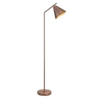 Netlighting Cape Task Floor Lamp Brushed Antique Bronze Plate 1x E27 in Brown