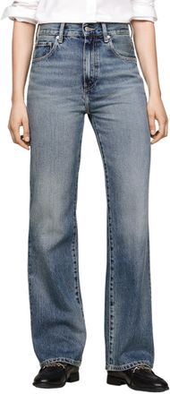Tommy Hilfiger Womens Relaxed Bootcut Fit Jeans, Blue (Pat), 28W/30L