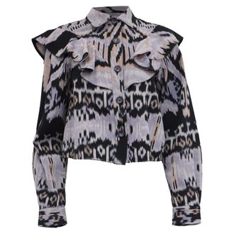 Ulla Johnson Mathilde Blouse in Multicolor Cotton
