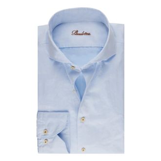 Stenstr&ouml;ms Regular Twill Overhemd - Heren - Casual Overhemden - Blauw - L - Katoen - Overhemden