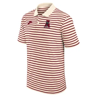 Nike Alabama Legacy Striped Nike Mens Dri-FIT College Polo in Brown | 02LX0F2CABV-WT3