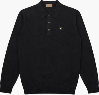 Gabicci Vintage 1973 Mens Gabicci Vintage Francesco Black Polo Shirt - Size: 42