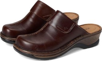 Josef Seibel Carole Womens Clog Shoes Marone Roma : EU 36 (US Womens 5-5.5) M, Leather