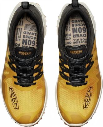 Keen Mens Zionic Wp Shoes In Golden Yellow/black