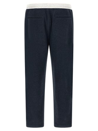 Brunello Cucinelli Mens Blue Cotton Joggers (workout Pants)