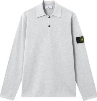 Stone Island LS Polo - Heren - Polos - Grijs - M - Tops