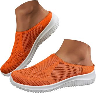 Generic Orthopedic Shoes for Women,Women Comfy Orthopedic Walking Shoes Womens Lightweight Slip-On Knitted Sneakers Comfortable Fashion Flat Walking Shoes Bre