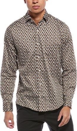 Ted Baker Yellow Soren Archie Print Shirt