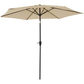 Happy Garden Sombrilla Redonda Recta Hapuna 2,70m Di&aacute;metro Beige