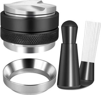 No Brand Juego De Accesorios Para M&aacute;quina De Espresso De 58 Mm: Dispensador De Caf&eacute; Molido, Prensador Y Embudo Dosificador