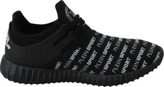 Plein Sport Black Polyester Runner Henry Sneakers Mens Shoes