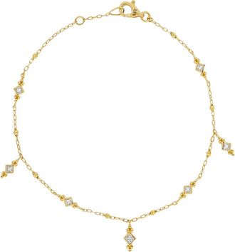 Bony Levy Mykonos 18K Yellow Gold Diamond Charm Bracelet in 18Ky at Nordstrom Rack, Size 7