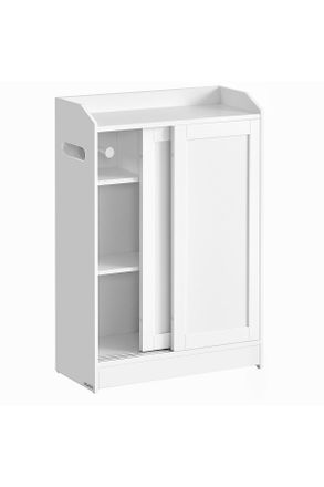 MID.YOU Mid.you Midischrank, Wei&szlig;, Holzwerkstoff, 5 F&auml;cher, 60x80x20 cm, stehend, Badezimmer, Badm&ouml;bel, Midischr&auml;nke