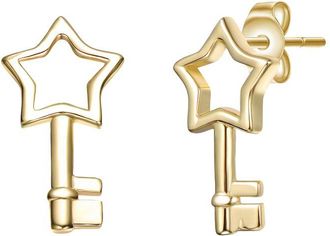 Rachel Glauber 14K Plated Drop Earrings