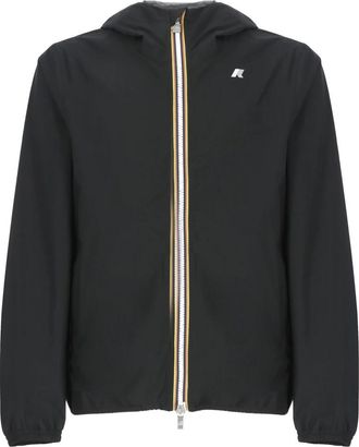 K-Way Zwarte Waterdichte Hoodie - Heren - Zomerjassen - Zwart - 2XL - Jassen