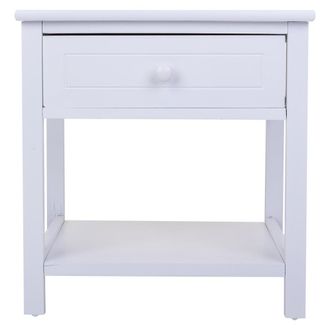Wanderlust Deco Wanderlust Deco - Mesita De Madera Blanca 40x29x42