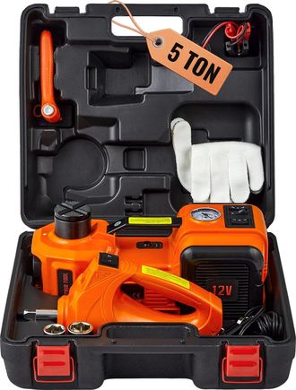 OEM Gato El&eacute;ctrico Para Coche, Capacidad De Elevaci&oacute;n De 5000 Kg, Rango De Elevaci&oacute;n De 15,5 A 45 Cm, Llave De Impacto De 450 N&middot;m, Construcci&oacute;n De Acero, 
