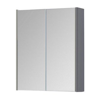Clifton Basalt Grey 500mm 2 Door Bathroom Mirror Cabinet