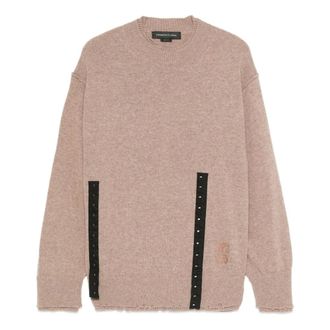 Federico Cina Dames, Truien, Beige, Maat: XS