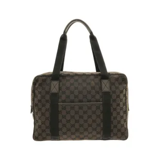 Gucci Brown Gg Canvas Boston Bag (Pre-Owned)