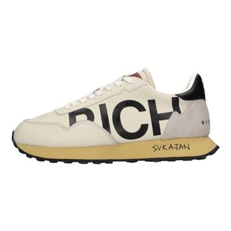 John Richmond Schoenen, Heren, Beige, 41 EU, Leer, Leren en Stoffen Sneakers