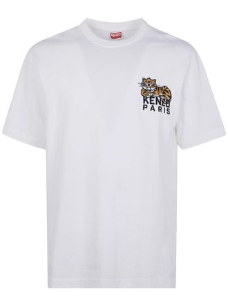 Kenzo Gots Happy Tiger Embroidered Classic T-Shirt