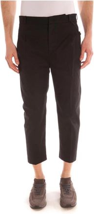 Daniele Alessandrini Jeans - Heren - Vrijetijds broeken - Zwart - M - Katoen - Broeken