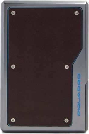 Piquadro Accessoires, unisex, Bruin, ONE Size, Katoen, RFID-blokkerende Mag Safe Kaarthouder