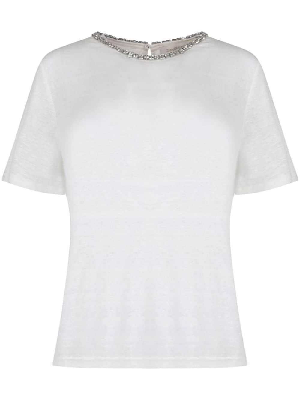Tシャツ・カットソー ZIMMERMANN Women Tops 98TBTR WHITE Zimmermann - Illuminate White Tiered Sleeve T-Shirt