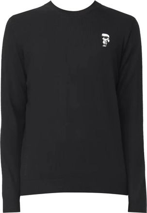 Karl Lagerfeld Maglia Karl - Heren - Ronde hals truien - Zwart - XL - Katoen - Truien & Vesten