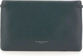 Gianni Chiarini Hermy Clutch - Dames - Clutches - Groen - ONE Size - Leer - Tassen