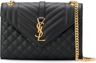 Saint Laurent Black Envelope Crossbody Bag