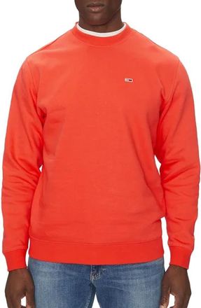 Tommy Hilfiger Mens Orange Sweatshirt Reg Flag Crew, Orange, L