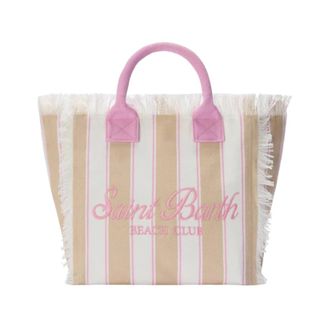 MC2 Saint Barth Tote Bags, female, Multicolor, Size: ONE SIZE SB Beach Stripes 1121 Emb