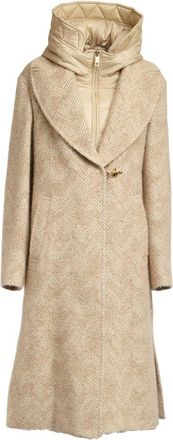 Fay Double-Front Wool And Mohair Blend Coat With Iconic Hook Closure