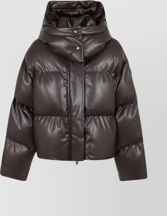 Stella McCartney puffer jacket with detachable hood and quilted design