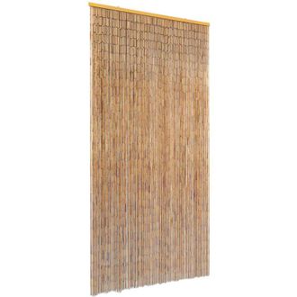 vidaXL Cortina De Bamb&uacute; Para Puerta Contra Insectos 90x220 Cm Vidaxl