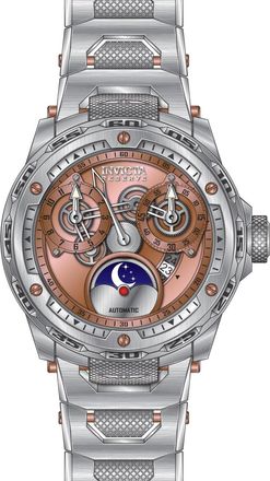 Invicta Reserve 50033 Herenhorloge - Automatisch Uurwerk - Roestvrij Staal met Koperen Wijzerplaat - 50 mm