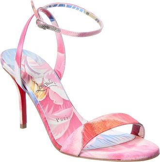 Christian Louboutin Miss Z 80 Canvas Sandal