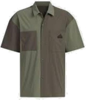 adidas Casual Shirt Asia Sizing Olive Green JI9813