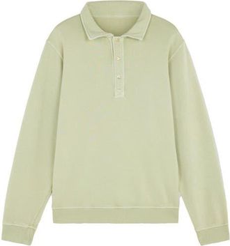 Fortela Hunting Long Sleeve Fleece Jersey Polo Shirt in Light Green at Nordstrom, Size X-Large Eu