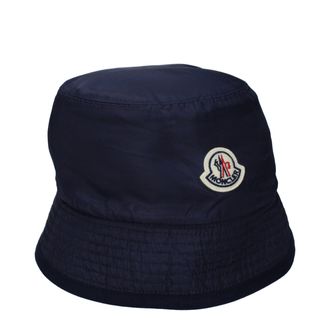 Moncler Mens Blue Wool Bucket Hat
