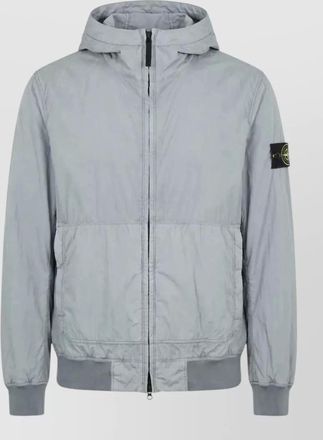 Stone Island crinkled hooded padded jacket