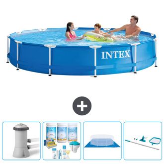 Intex Piscina Con Estructura Redonda - 366x76 Cm - 7-piezas S21027