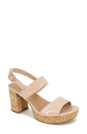Kenneth Cole Reaction Reebeka Platform Sandal in Latte Patent at Nordstrom Rack, Size 6.5