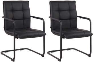 Clp Clp - Set De 2 Sillas De Conferencia Gandia Negro Negro